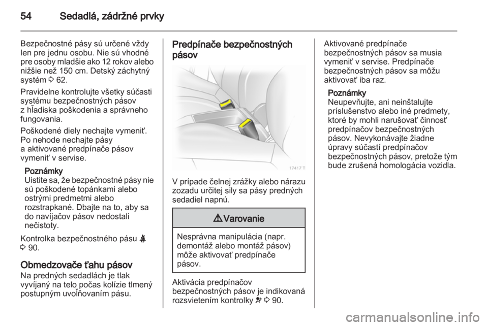 OPEL ZAFIRA 2011.5  Používateľská príručka (in Slovak) 