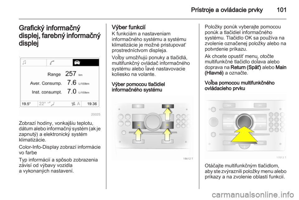 OPEL ZAFIRA 2012  Používateľská príručka (in Slovak) 