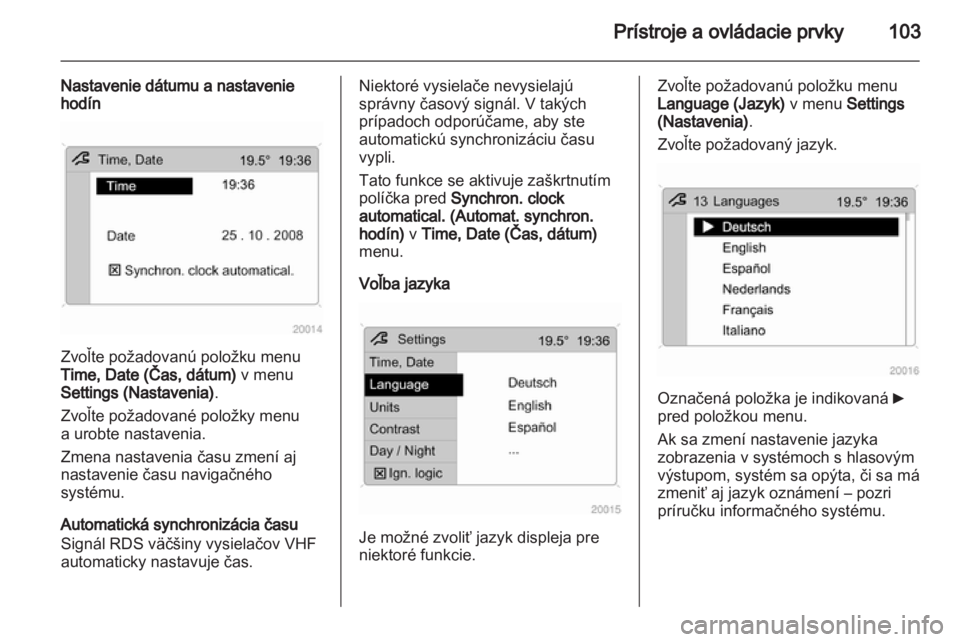OPEL ZAFIRA 2012  Používateľská príručka (in Slovak) 