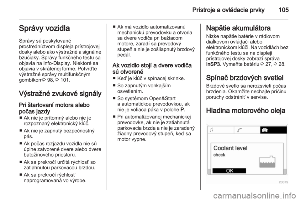 OPEL ZAFIRA 2012  Používateľská príručka (in Slovak) 