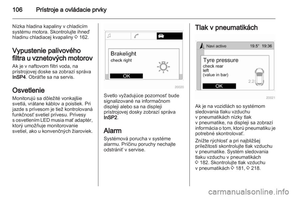 OPEL ZAFIRA 2012  Používateľská príručka (in Slovak) 