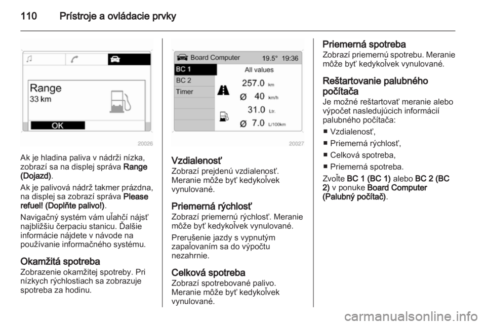OPEL ZAFIRA 2012  Používateľská príručka (in Slovak) 