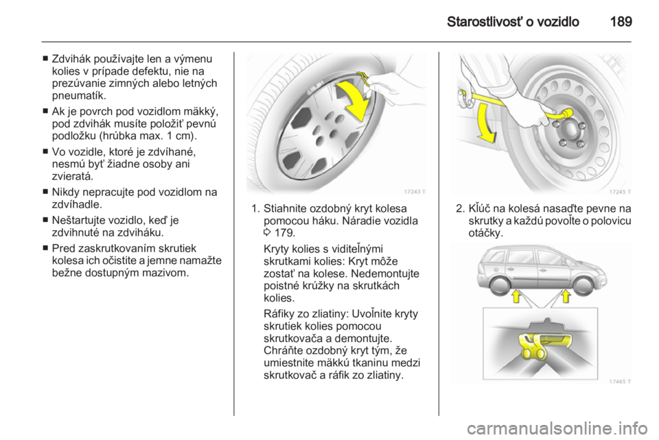 OPEL ZAFIRA 2012  Používateľská príručka (in Slovak) 