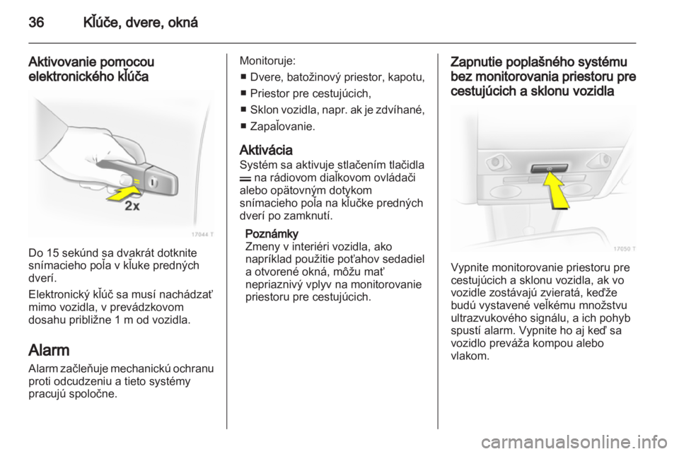 OPEL ZAFIRA 2012  Používateľská príručka (in Slovak) 