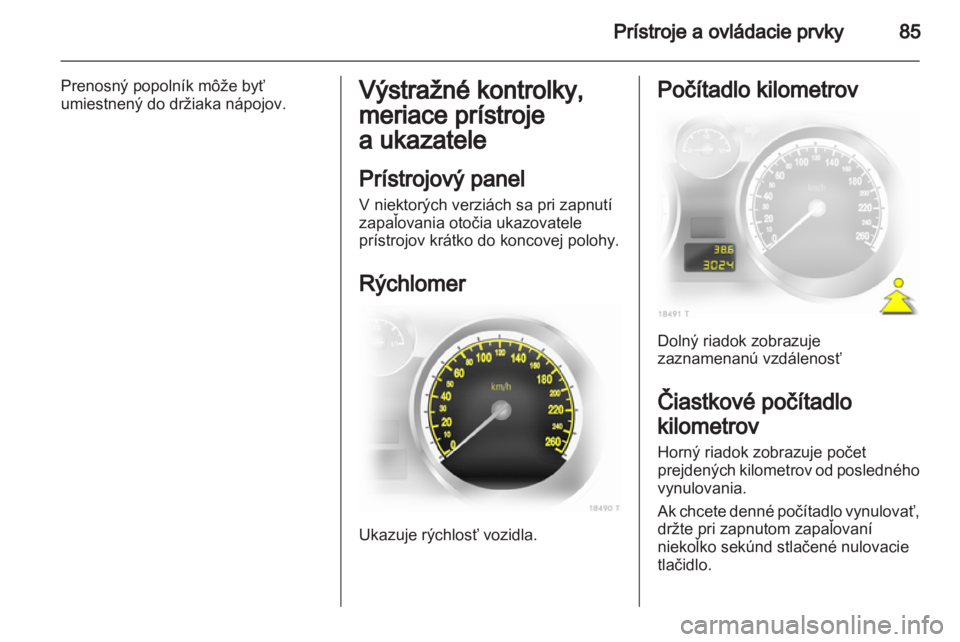 OPEL ZAFIRA 2012  Používateľská príručka (in Slovak) 