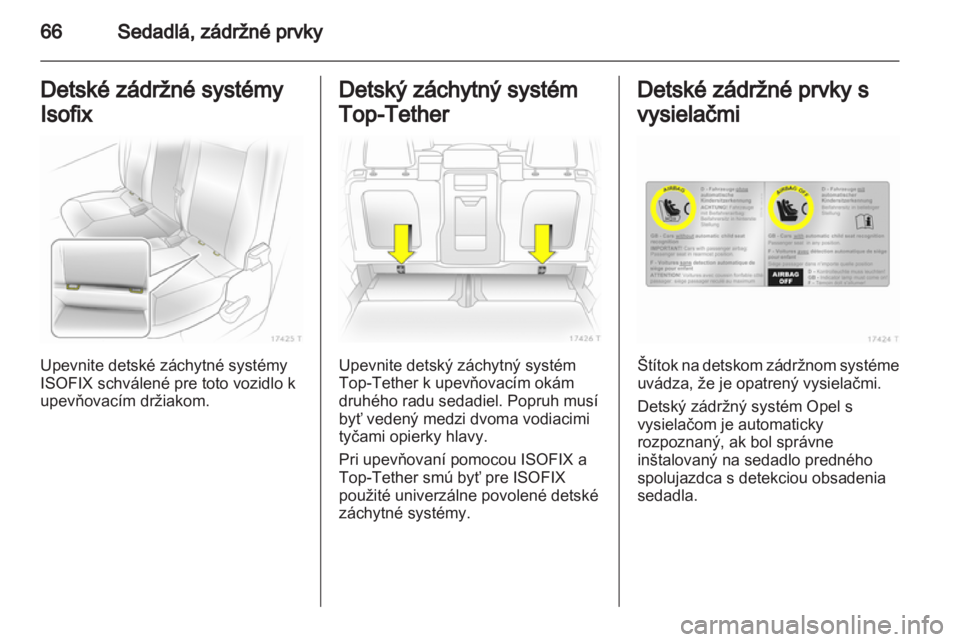 OPEL ZAFIRA 2013  Používateľská príručka (in Slovak) 