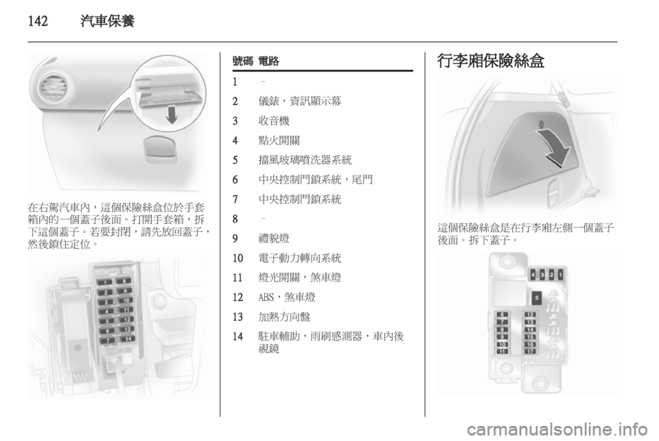OPEL CORSA 2012.5  車主手冊 (in Taiwanese) 
