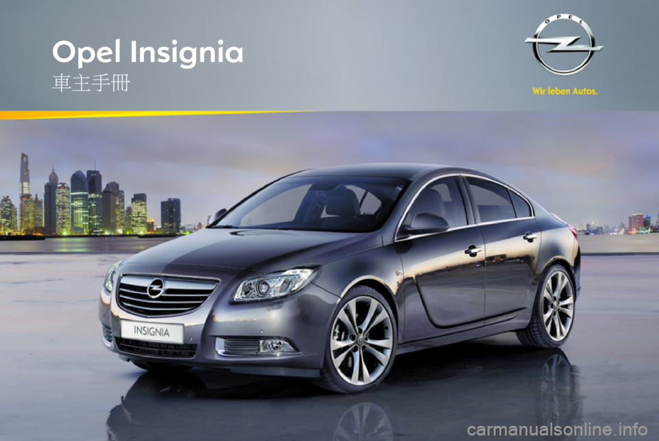 OPEL INSIGNIA 2012  車主手冊 (in Taiwanese) 