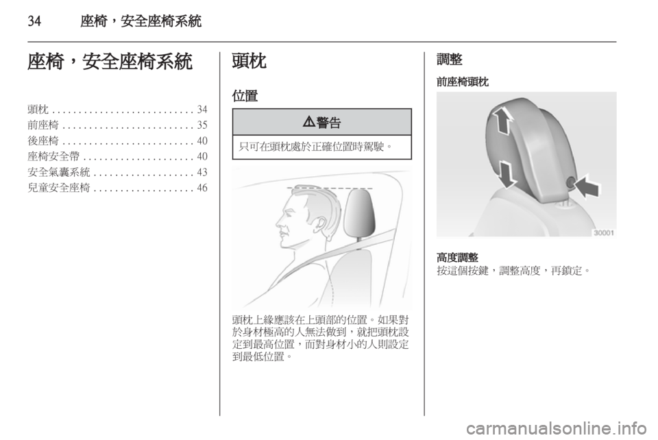 OPEL INSIGNIA 2012  車主手冊 (in Taiwanese) 