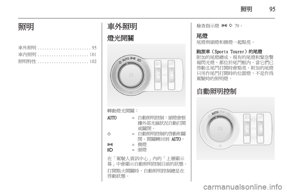 OPEL INSIGNIA 2012  車主手冊 (in Taiwanese) 