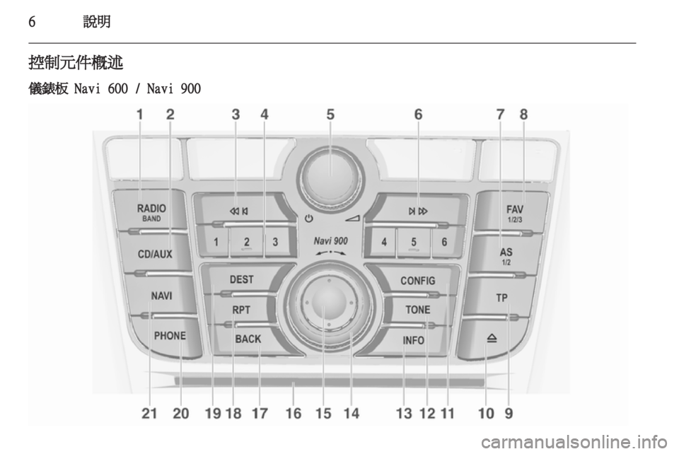 OPEL MERIVA 2012  車載資訊娛樂系統手冊 (in Taiwanese) 
