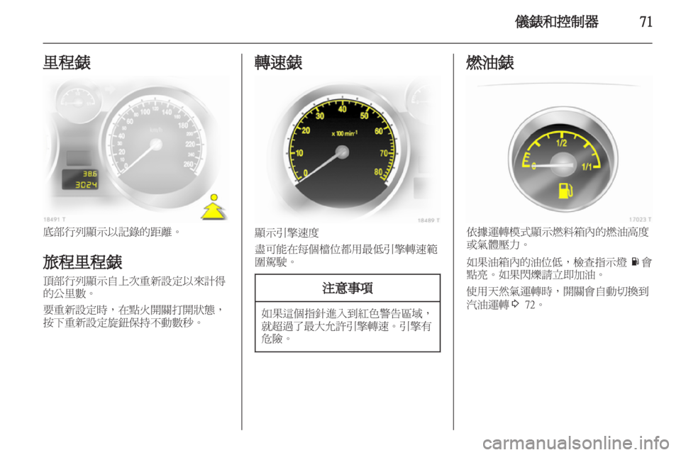 OPEL ZAFIRA 2012  車主手冊 (in Taiwanese) 