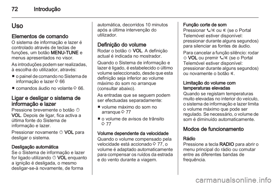OPEL ADAM 2013  Manual de Informação e Lazer (in Portugal) (in Portugues) 