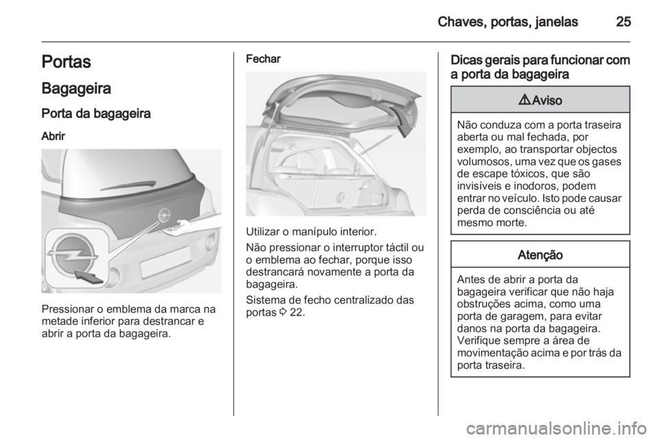 OPEL ADAM 2013.5  Manual de Instruções (in Portugues) 