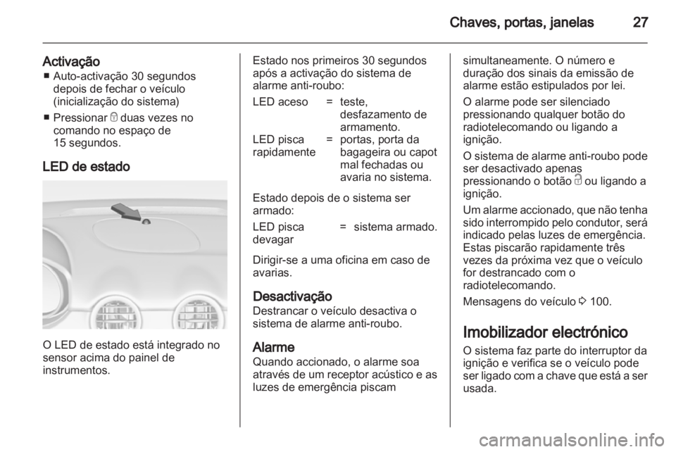 OPEL ADAM 2013.5  Manual de Instruções (in Portugues) 