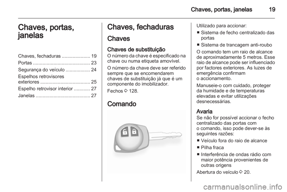 OPEL AGILA 2011  Manual de Instruções (in Portugues) 