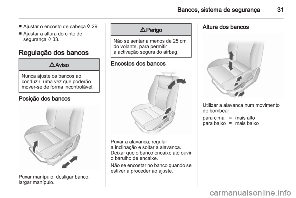 OPEL AGILA 2011  Manual de Instruções (in Portugues) 