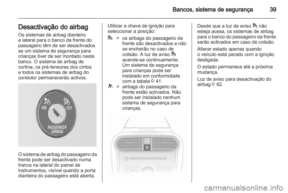 OPEL AGILA 2011  Manual de Instruções (in Portugues) 