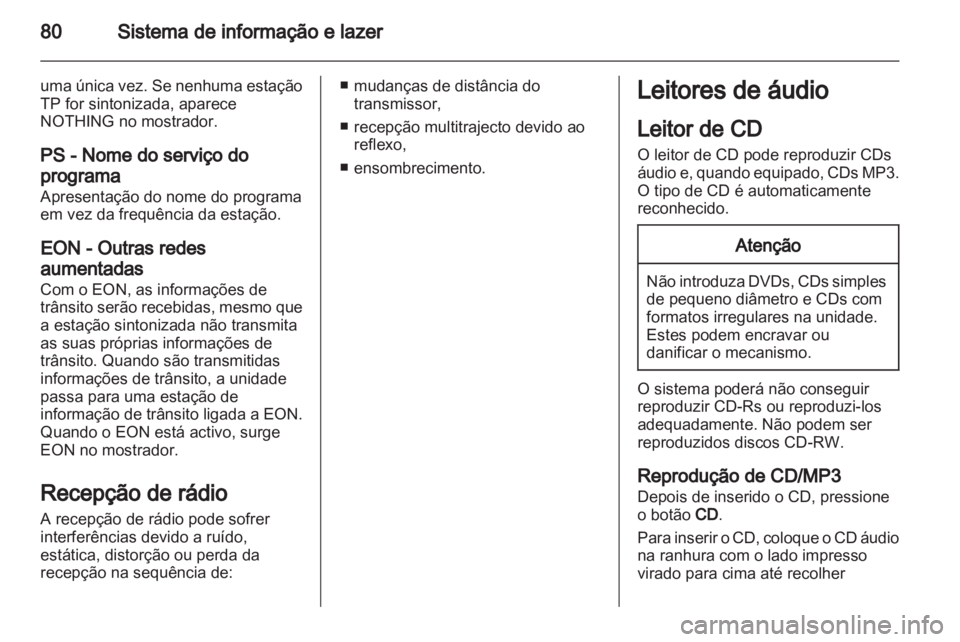 OPEL AGILA 2012  Manual de Instruções (in Portugues) 
