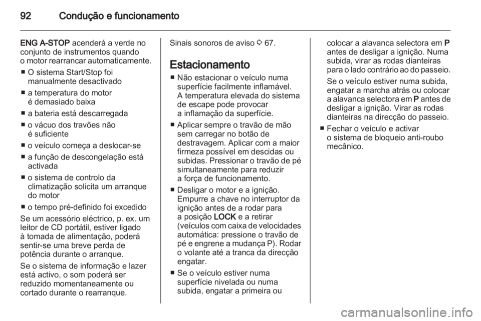 OPEL AGILA 2012  Manual de Instruções (in Portugues) 