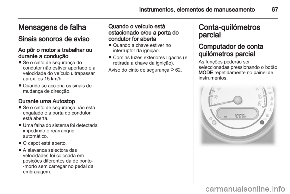 OPEL AGILA 2012.5  Manual de Instruções (in Portugues) 