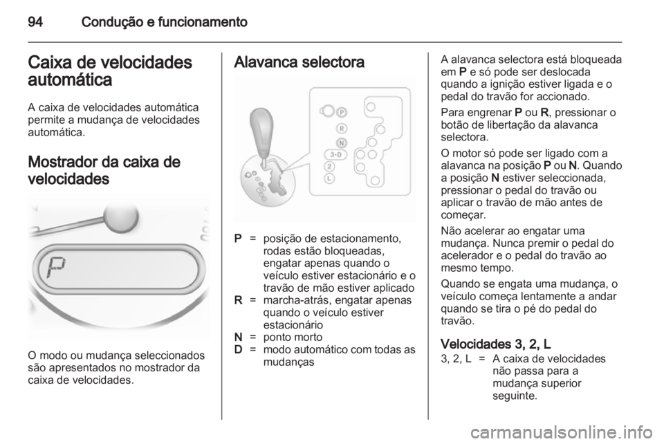 OPEL AGILA 2012.5  Manual de Instruções (in Portugues) 