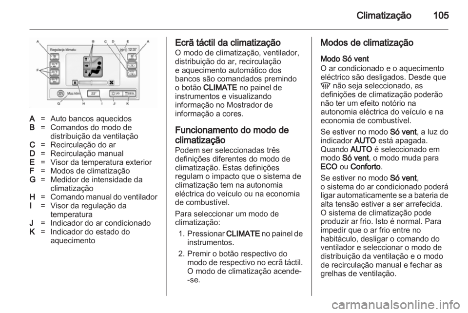 OPEL AMPERA 2012  Manual de Instruções (in Portugues) 