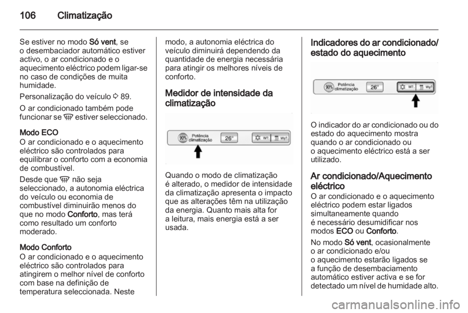 OPEL AMPERA 2012  Manual de Instruções (in Portugues) 