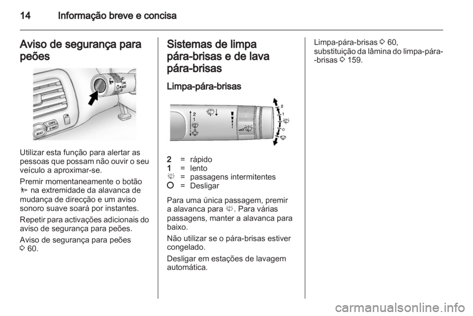OPEL AMPERA 2012  Manual de Instruções (in Portugues) 
