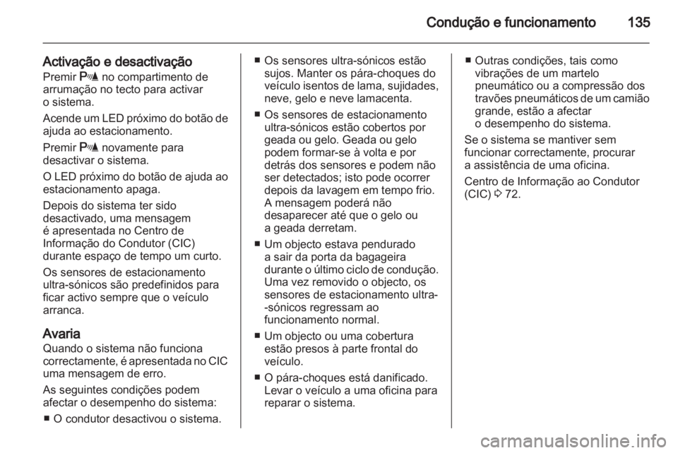 OPEL AMPERA 2012  Manual de Instruções (in Portugues) 