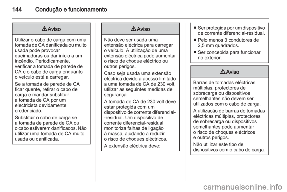 OPEL AMPERA 2012  Manual de Instruções (in Portugues) 
