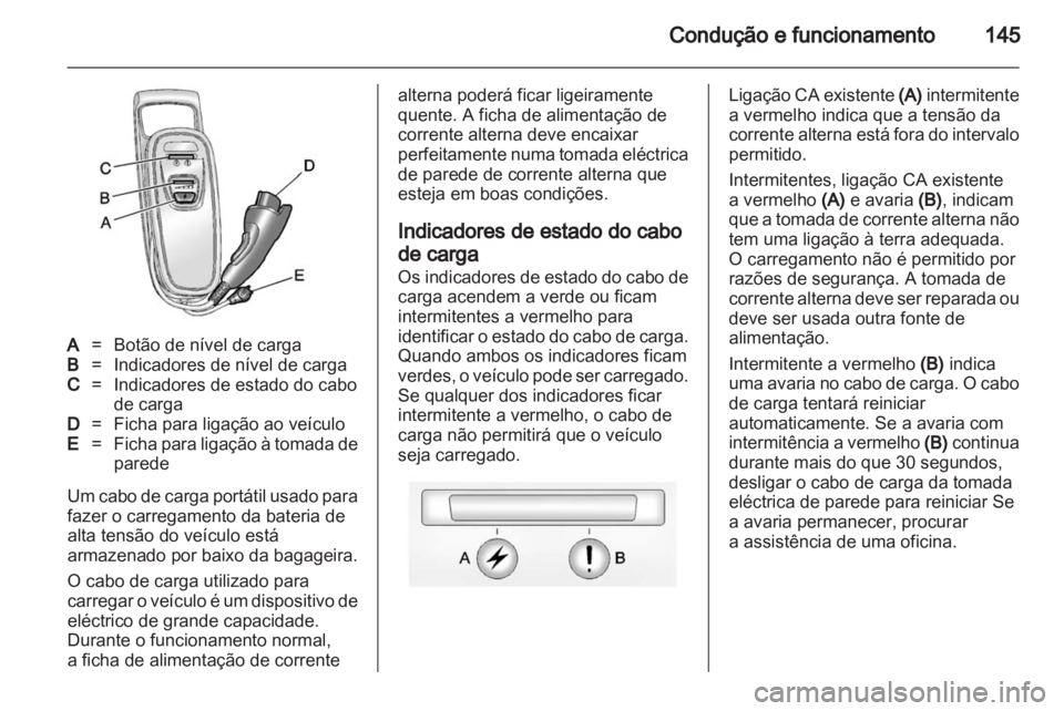 OPEL AMPERA 2012  Manual de Instruções (in Portugues) 