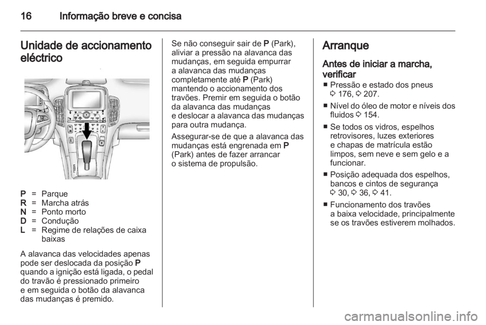 OPEL AMPERA 2012  Manual de Instruções (in Portugues) 