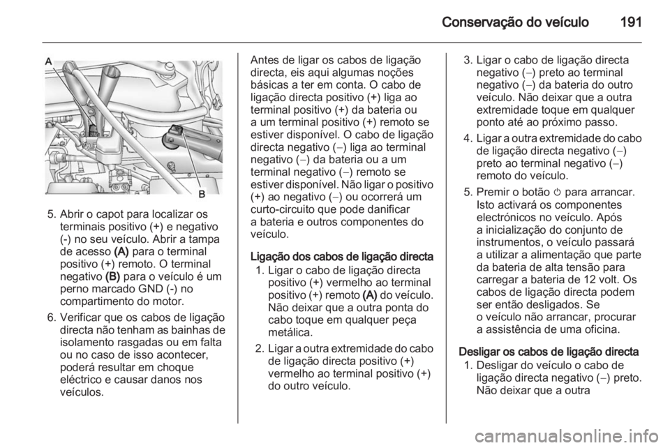 OPEL AMPERA 2012  Manual de Instruções (in Portugues) 