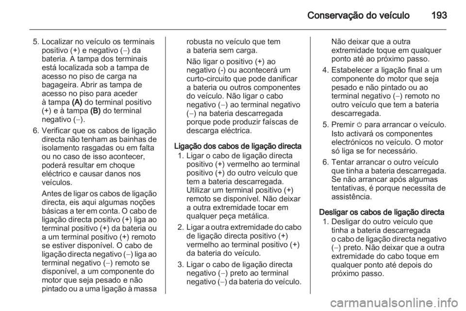OPEL AMPERA 2012  Manual de Instruções (in Portugues) 
