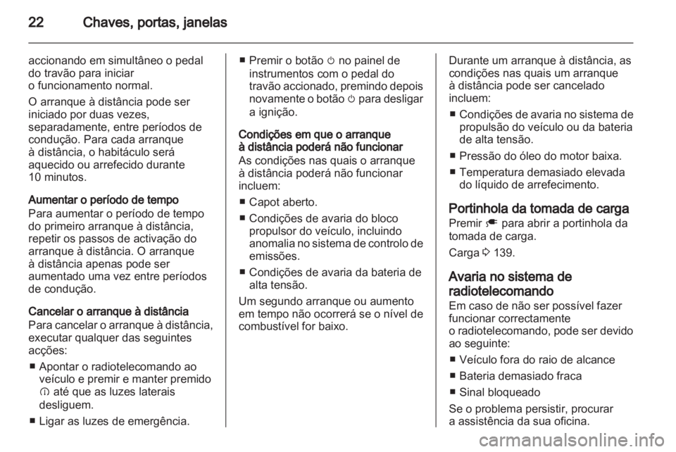 OPEL AMPERA 2012  Manual de Instruções (in Portugues) 