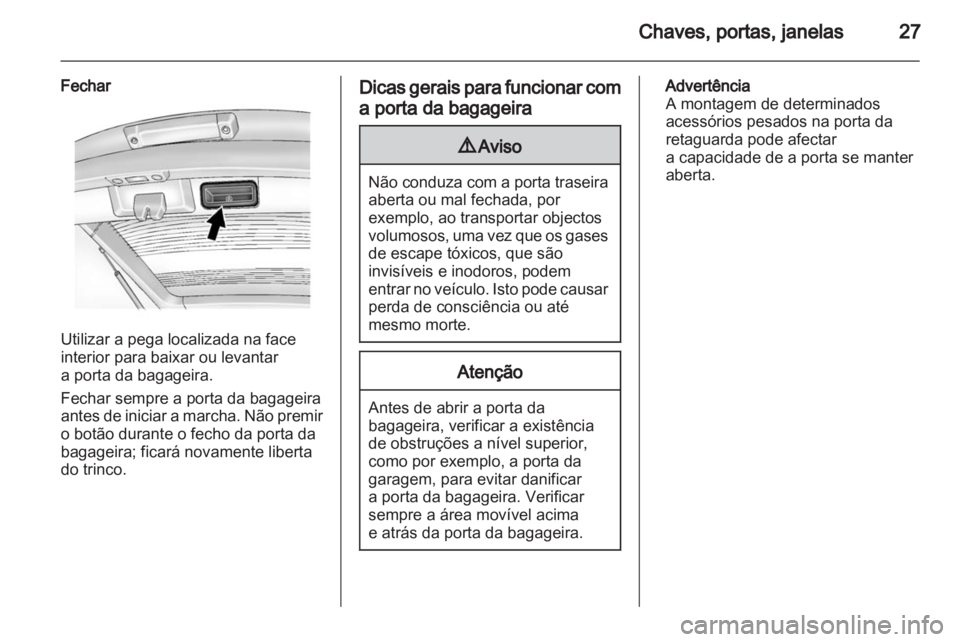 OPEL AMPERA 2012  Manual de Instruções (in Portugues) 