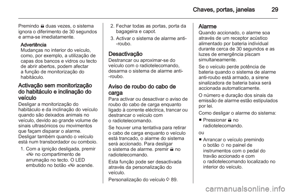 OPEL AMPERA 2012  Manual de Instruções (in Portugues) 
