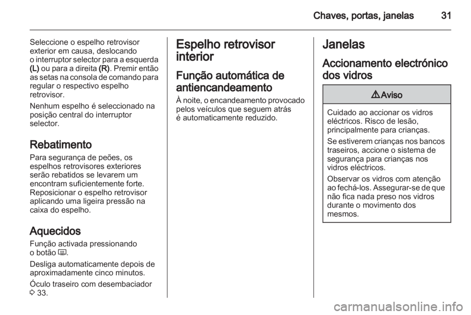 OPEL AMPERA 2012  Manual de Instruções (in Portugues) 