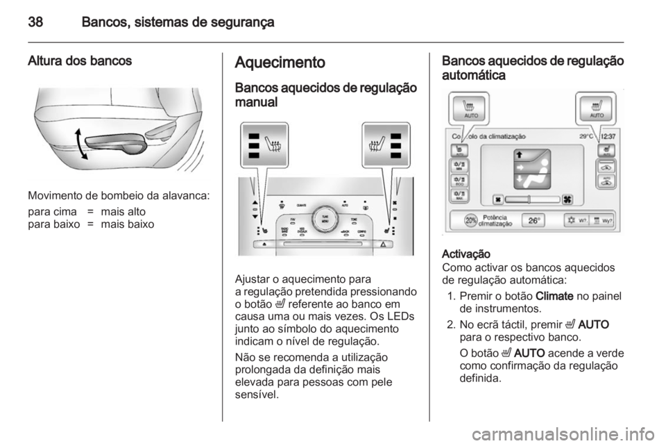 OPEL AMPERA 2012  Manual de Instruções (in Portugues) 