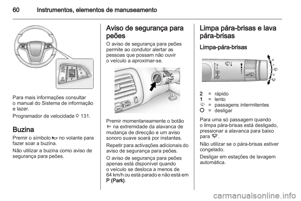 OPEL AMPERA 2012  Manual de Instruções (in Portugues) 