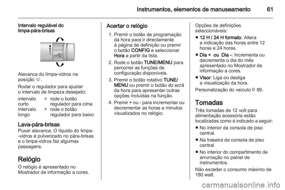 OPEL AMPERA 2012  Manual de Instruções (in Portugues) 