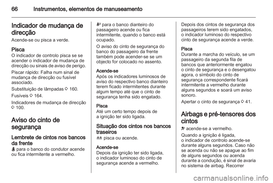 OPEL AMPERA 2012  Manual de Instruções (in Portugues) 