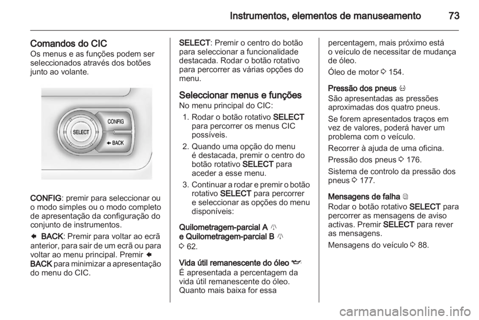 OPEL AMPERA 2012  Manual de Instruções (in Portugues) 