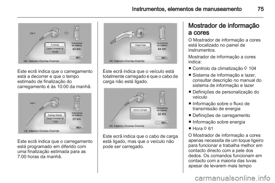 OPEL AMPERA 2012  Manual de Instruções (in Portugues) 