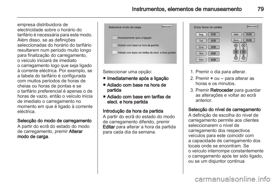 OPEL AMPERA 2012  Manual de Instruções (in Portugues) 