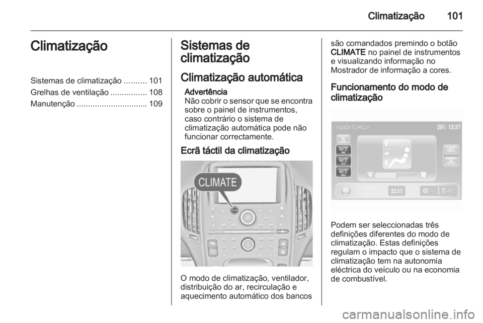 OPEL AMPERA 2012.5  Manual de Instruções (in Portugues) 