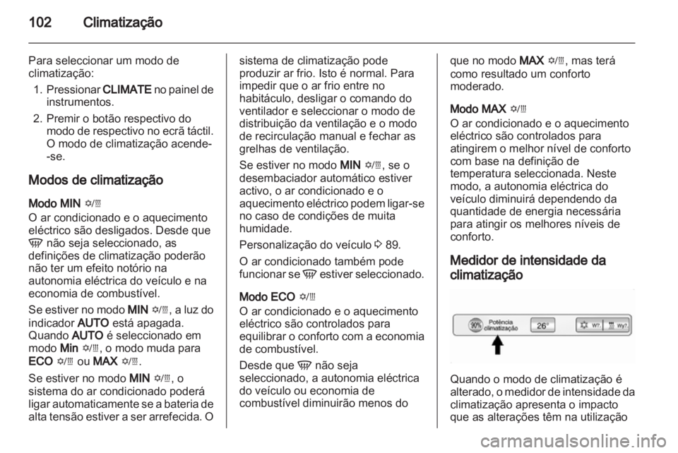 OPEL AMPERA 2012.5  Manual de Instruções (in Portugues) 