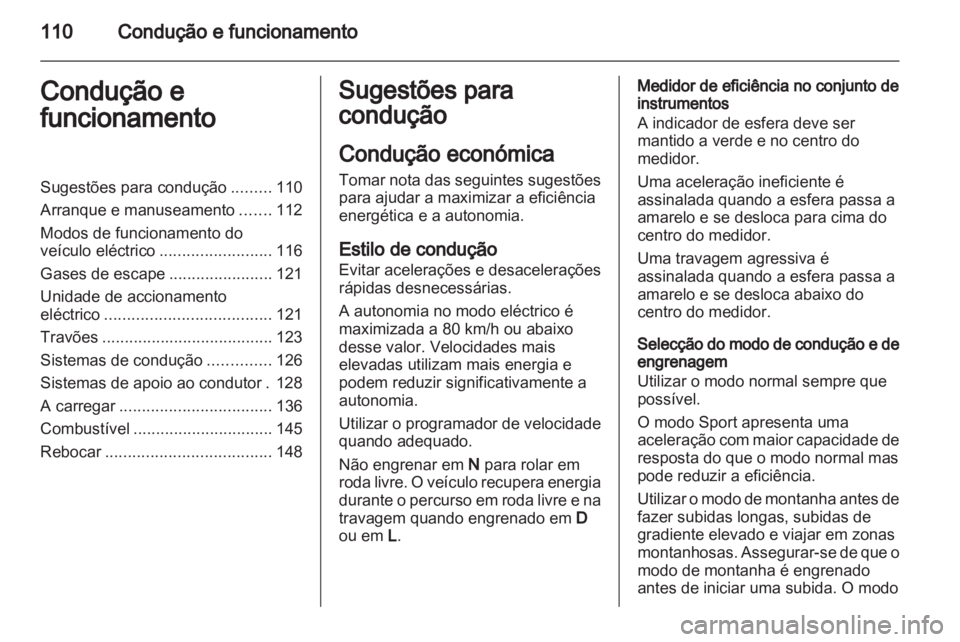 OPEL AMPERA 2012.5  Manual de Instruções (in Portugues) 