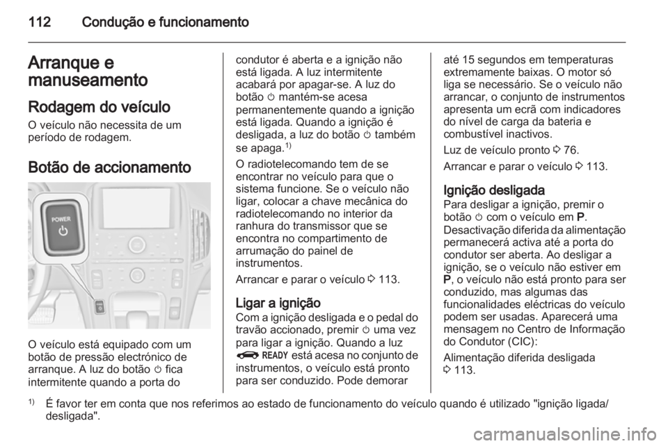 OPEL AMPERA 2012.5  Manual de Instruções (in Portugues) 